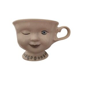 Baileys Irish Cream White Ceramic Footed Face Cup